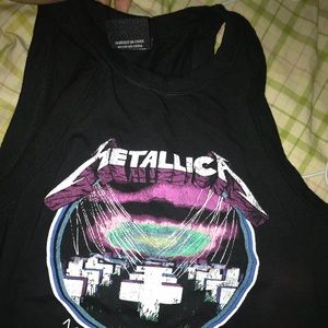 Metallica cropped tank top